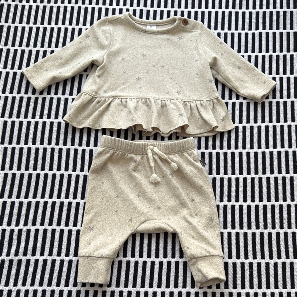 Gerber Cream Star Pajama Set